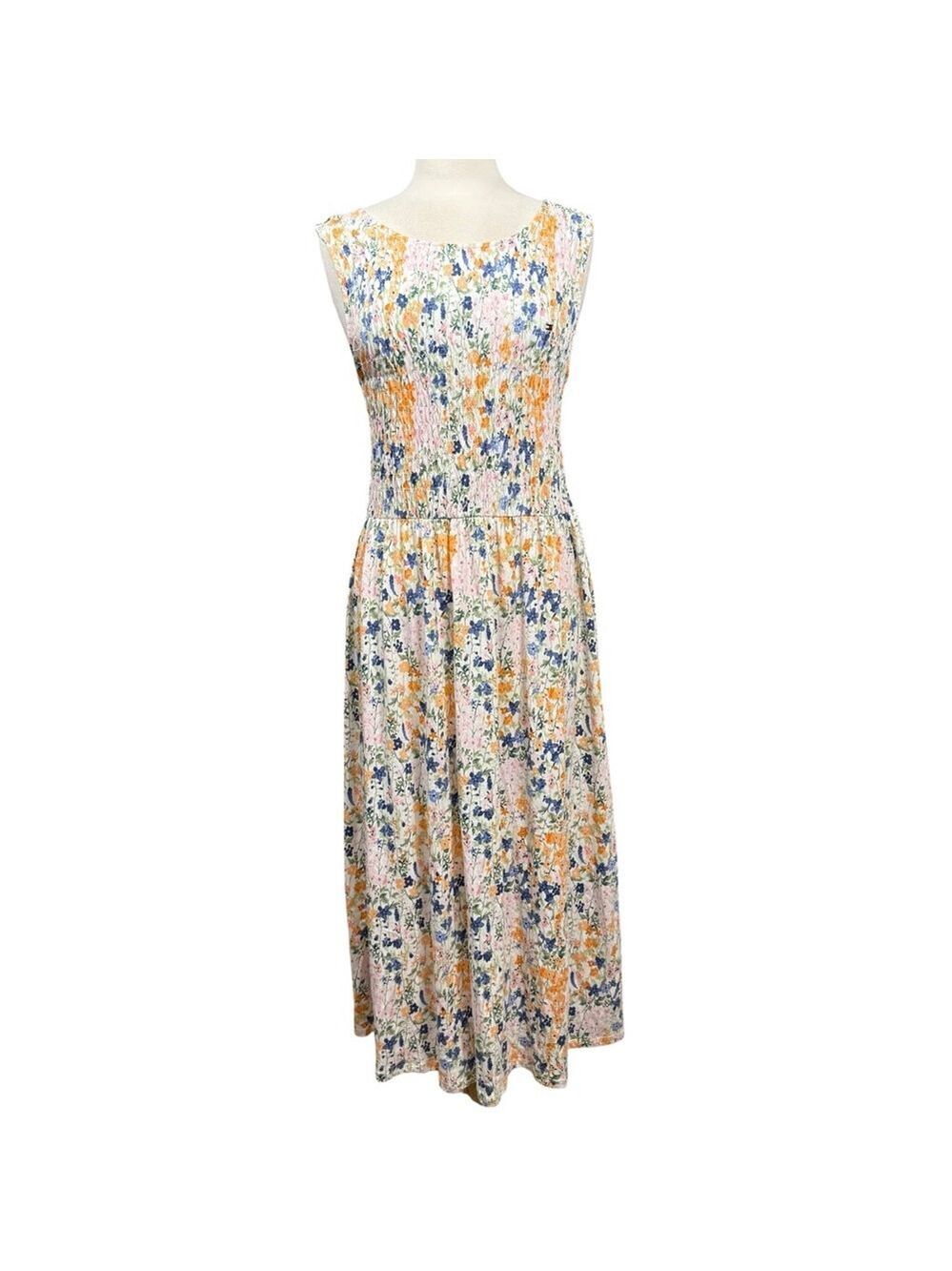 Women's Tommy Hilfiger Floral Smocked Dress Size L